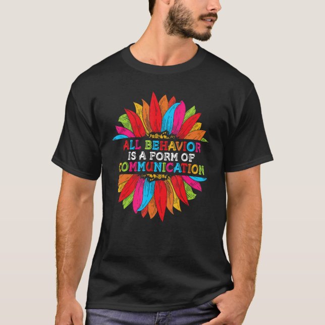 Camiseta Todo Comportamento do Autismo é uma Forma de Comun (Frente)