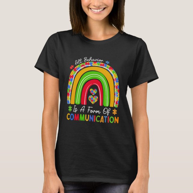 Camiseta Todo Comportamento É Uma Forma De Ensino De Comuni (Frente)