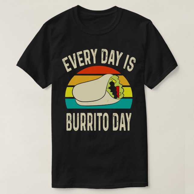 Camiseta Todo Dia Burrito Dia Mexicano Comida 1 (Frente do Design)