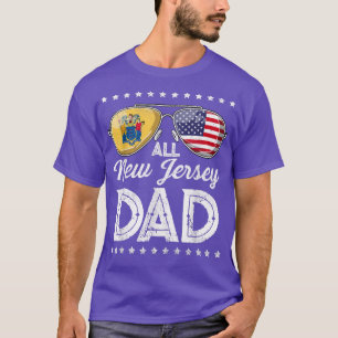 Camiseta Todo Dia de os pais Pai Americano New Jersey 4 de