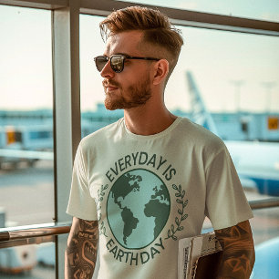 Camiseta Todo Dia é Dia da Terra - Amante da Terra Verde Vi