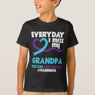 Camiseta Todo Dia Eu Sinto Falta Do Meu Avô, Prevenção Suic
