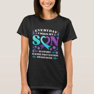 Camiseta Todo Dia Eu Sinto Saudade do Meu Filho Apoio Preve
