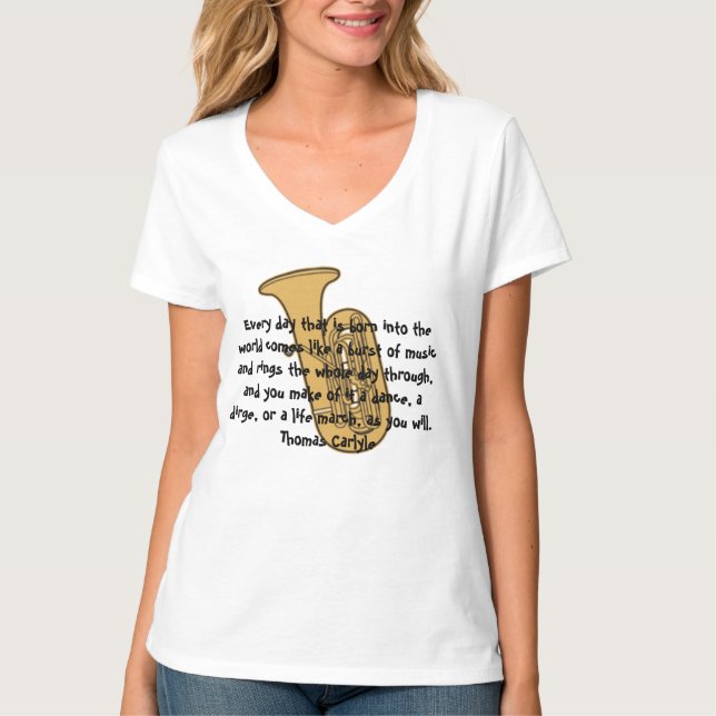 Camiseta Todo dia que é nascer... como uma explosão de músi (Frente)