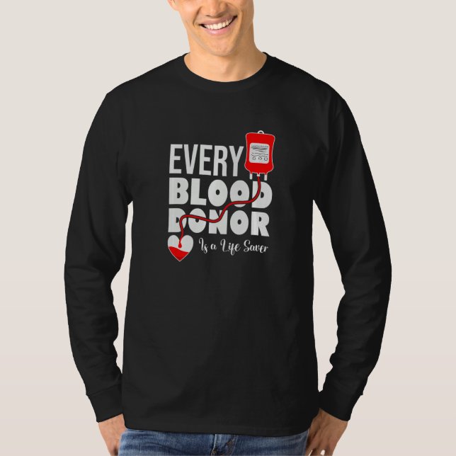 Camiseta Todo Doador de Sangue É Um Salvador da Vida Seja U (Frente)