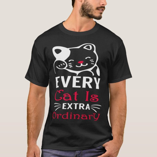 Camiseta Todo Gato É Extra Ordinário (Frente)