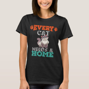 Camiseta Todo gato precisa de um gato de segurança doméstic