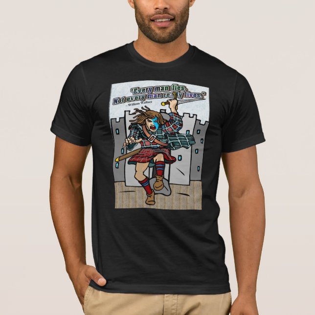 Camiseta Todo Homem Morre. Nem todos os homens vivem de ver (Frente)