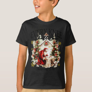 Camiseta Todo Joelho Se Dobrará Palhaço Ajoelhado Santa Beb