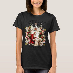 Camiseta Todo Joelho Se Dobrará Palhaço de Joelho Santa Beb