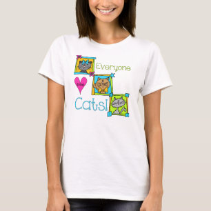 Camiseta Todo Mundo Adora Gatos