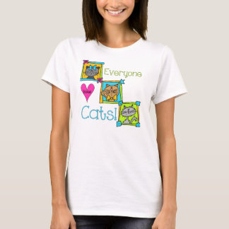Camiseta Todo Mundo Adora Gatos