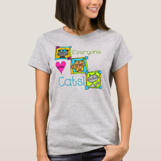 Camiseta Todo Mundo Adora Gatos