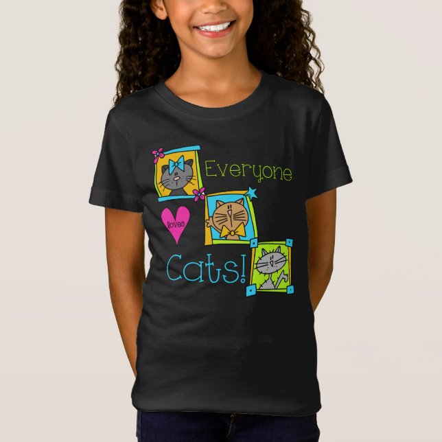 Camiseta Todo Mundo Adora Gatos (Frente)