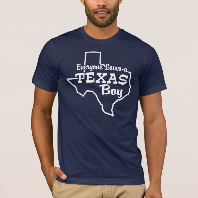 Camiseta Todo mundo ama um Texas Boy (Frente)
