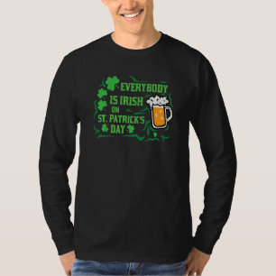 Camiseta Todo Mundo É Irlandês Em Dia de São Patrício, Rua