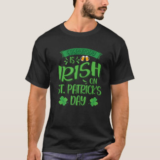 Camiseta Todo mundo é irlandês na Rua. Dia de Patrick, Rua.