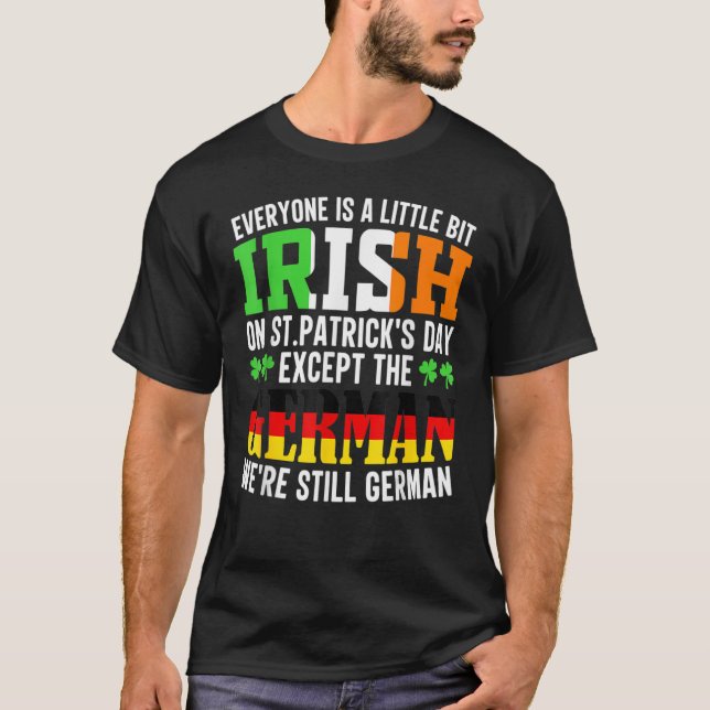 Camiseta Todo Mundo É Um Pouco Irlandês No Dia de São Patrí (Frente)