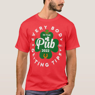 Camiseta todo mundo no pub pegando Ruas de tipia