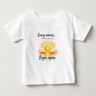 Camiseta Todo nascer do sol é um convite para recomeçar
