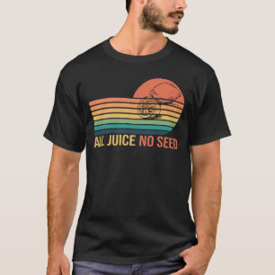 Camiseta Todo o suco sem sementes Lemon Retro Funny Vasecto