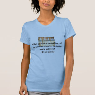 Camiseta Todo o universo conspira camisola de alças