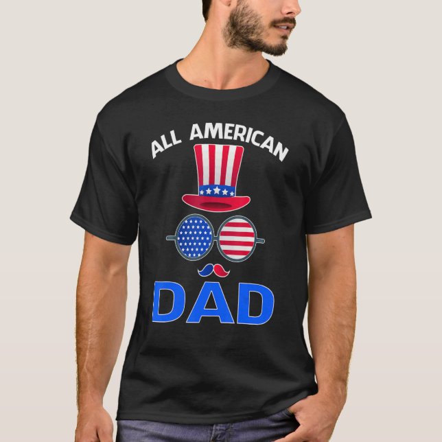 Camiseta Todo Pai Americano 4 De Julho Nos Orgulho Patrióti (Frente)