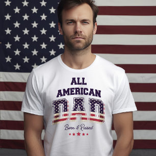Camiseta Todo Pai Americano Patriótico 4 de julho