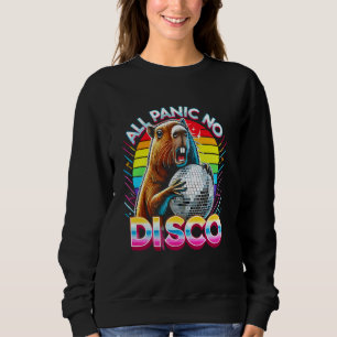 Camiseta Todo Pânico Sem Disco Capybara Funny Gritando Capy