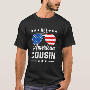 Camiseta Todo Primo Americano 4 de julho Patriótico EUA Mat