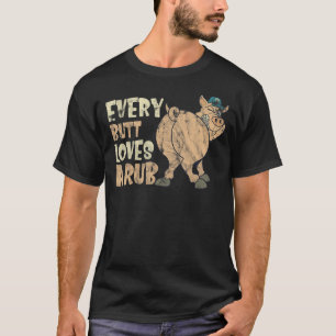 Camiseta Todo Traseiro Ama Um Fazendeiro de Porcos Leitão