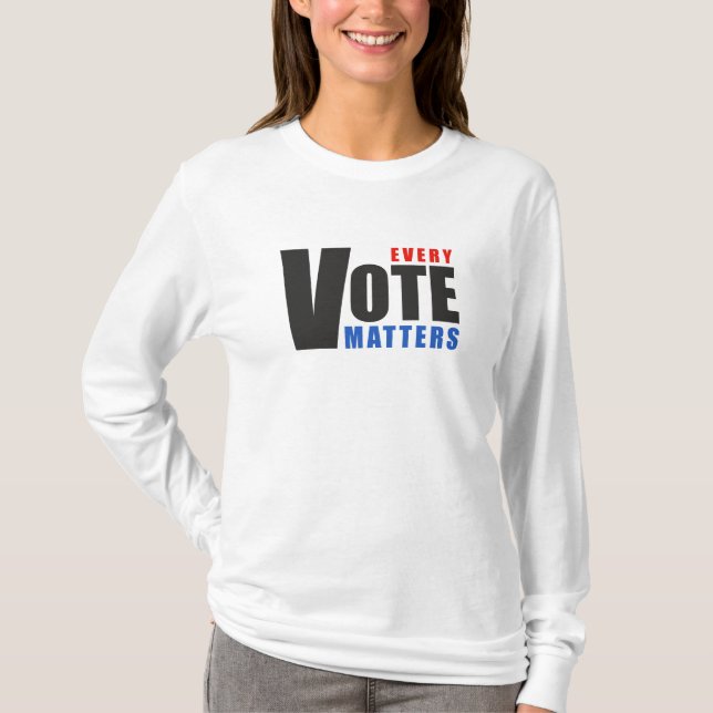 Camiseta Todo voto importa - seu voto é seu poder (Frente)