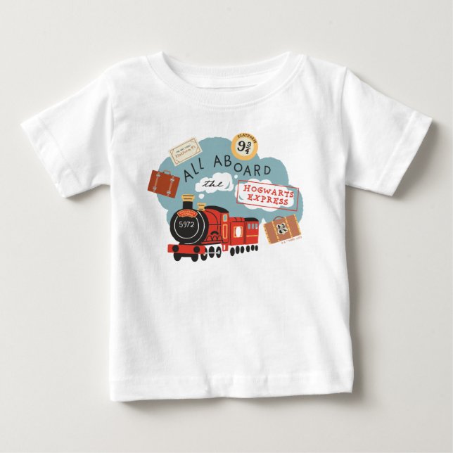 Camiseta Todos a bordo do Expresso de Hogwarts (Frente)