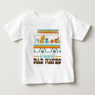 Camiseta Todos a bordo para ondas radicais