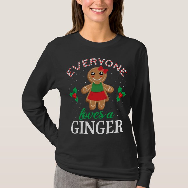 Camiseta Todos Adoram Roupa Ginger Cookie, Gi Natal (Frente)
