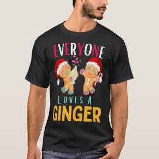 Camiseta Todos Adoram Um Pão De Natal Ginger Engraçado
