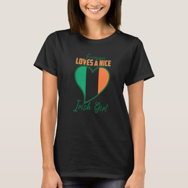 Camiseta Todos Adoram Uma Bela Irlandesa Gira Da Irlanda (Frente)