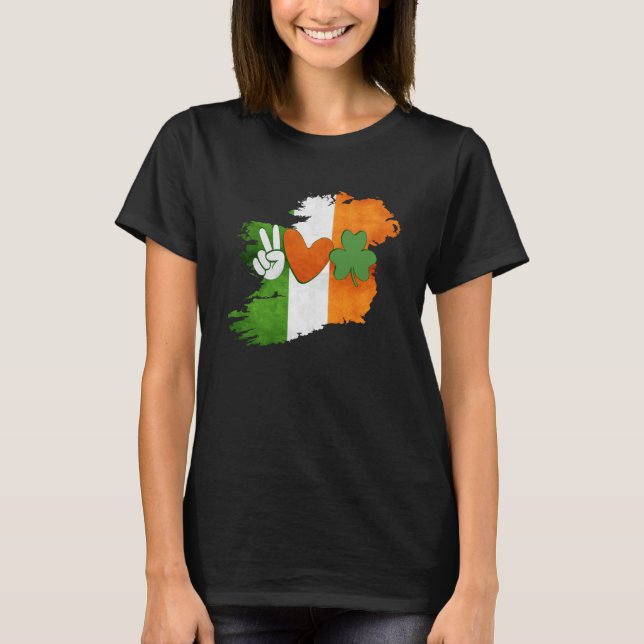Camiseta Todos Adoram Uma Irlandesa, Bandeira Irlandesa (Frente)