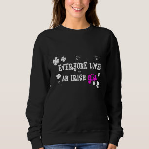 Camiseta Todos Adoram Uma Rapariga Irlandesa São Patrick Di
