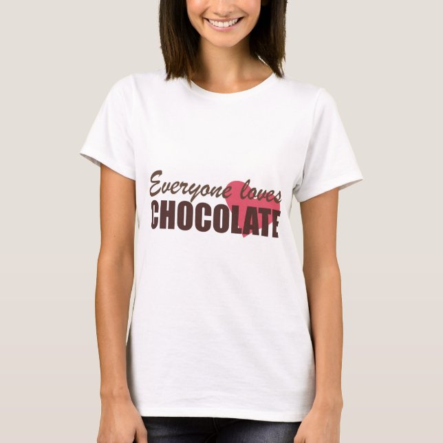 Camiseta Todos ama o chocolate (Frente)