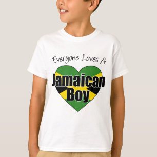Camiseta Todos ama um menino jamaicano