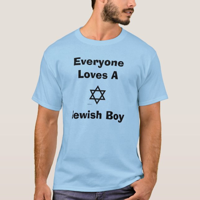 Camiseta Todos ama um menino judaico (Frente)