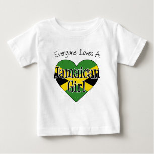 Camiseta Todos ama uma menina jamaicana
