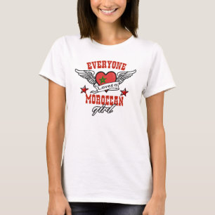 Camiseta Todos ama uma menina marroquina