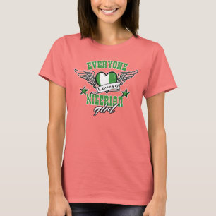 Camiseta Todos ama uma menina nigeriana