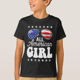 Camiseta Todos Americanos 4 De Julho Meninos Patrióticos T
