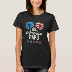 Camiseta Todos Americanos Papu 4 de Julho Óculos de Sol Ban