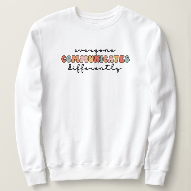 Camiseta Todos Coloridos Comunicam Diferentemente (Frente do Design)