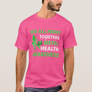 Camiseta Todos combatemos juntos a consciência da saúde men