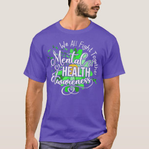 Camiseta Todos combatemos juntos a consciência da saúde men